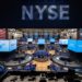 An electronic signboard on the floor of the New York Stock Exchange shows the logo of South Korean e-commerce giant Coupang Inc., which debuted on the U.S. bourse on March 11, 2021, in this photo released by Coupang. Coupang shares began trading at $63.5 per share, up 81 percent from an initial public offering price of US$35 each. (PHOTO:Yonhap)
