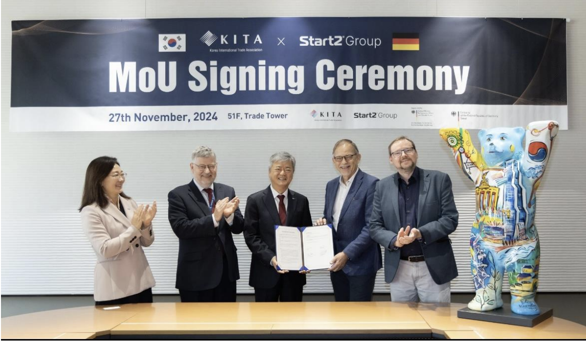 German Accelerator through Start2 Group Signs MOU with Korea International Trade Association (KITA)