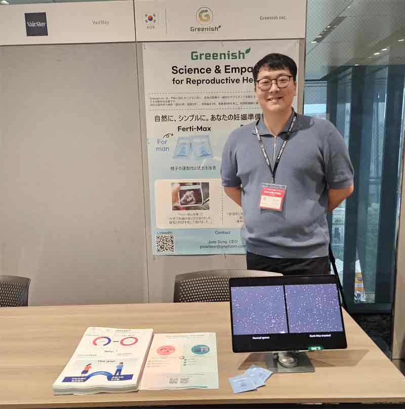 Korean startup Greenish introduces inclusive fertility innovations in Japan, showcasing Ferti-Max and Premia to global partners at Ramen Tech 2025.