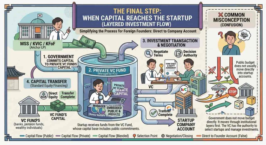 How Korea converts public budget into venture capital through the Fund of Funds and KVIC, and what this capital structure means for global founders and investors.