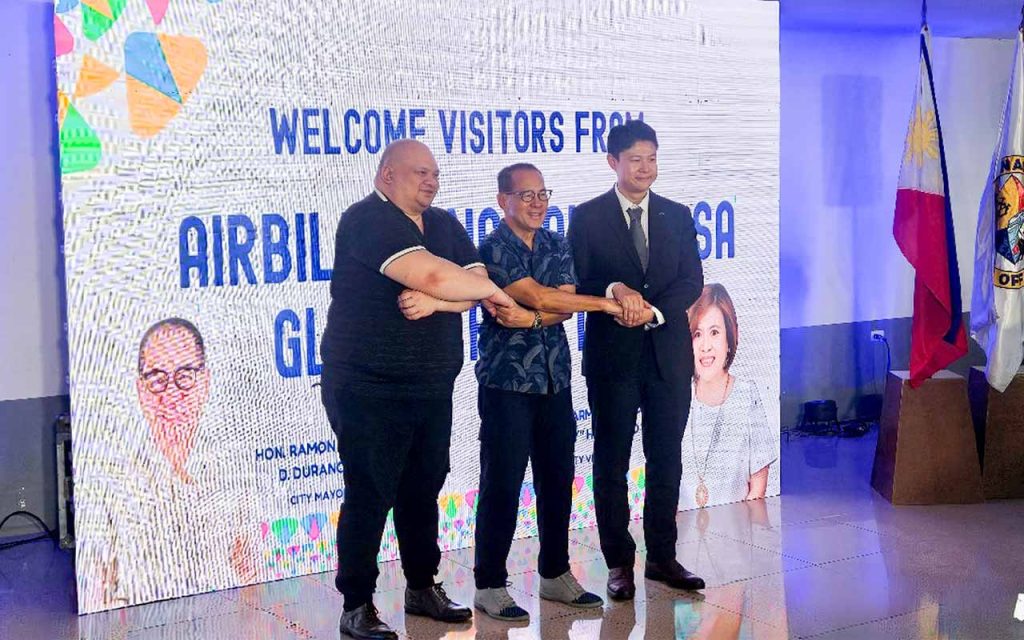 Representatives of Airbility, Danao City Government, and KILSA Global pose for a commemorative photo following the MoU signing ceremony