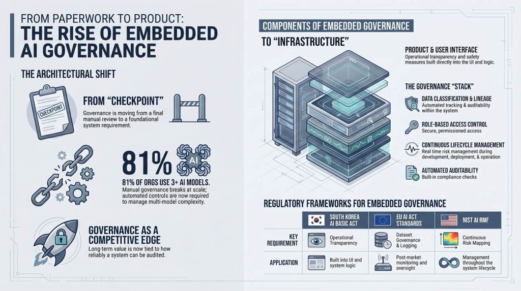 Enterprise AI governance. | AI infographic
