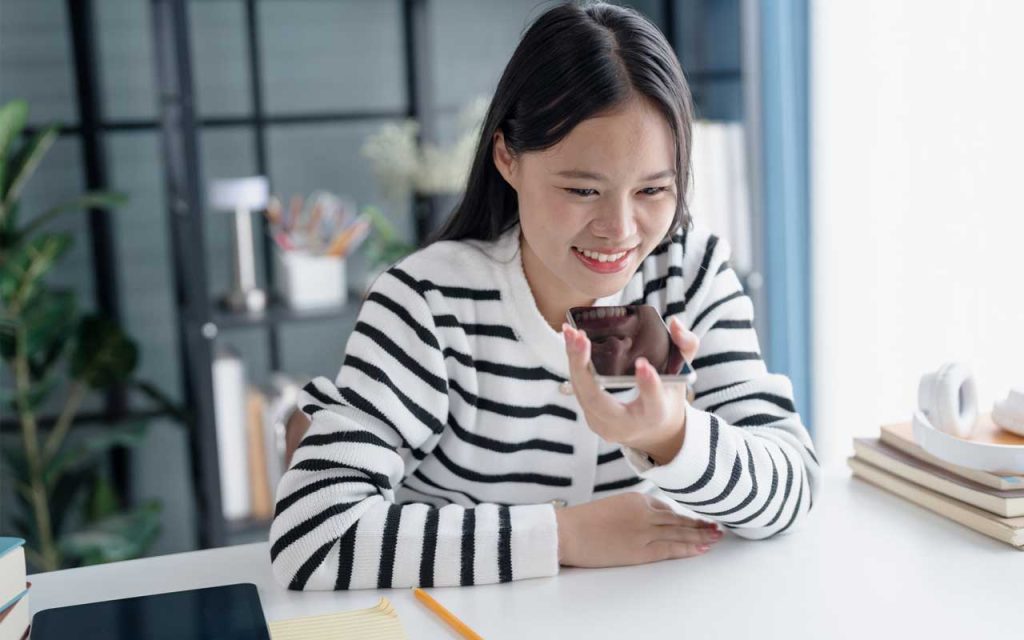 Illustration of a person communicating with AI. | Canva
