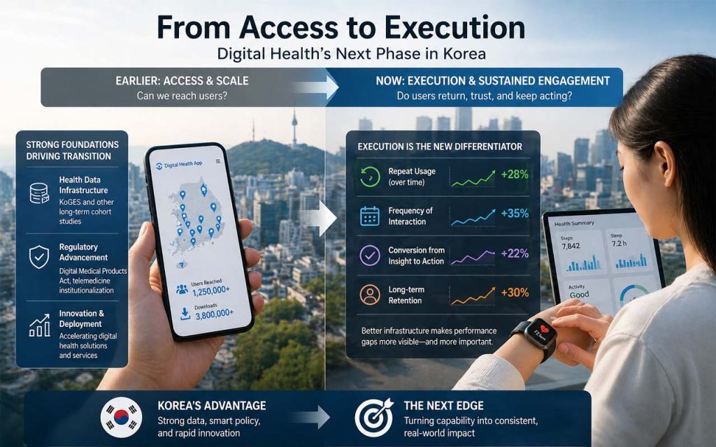 AI infographic in Korea's next phase in digital health