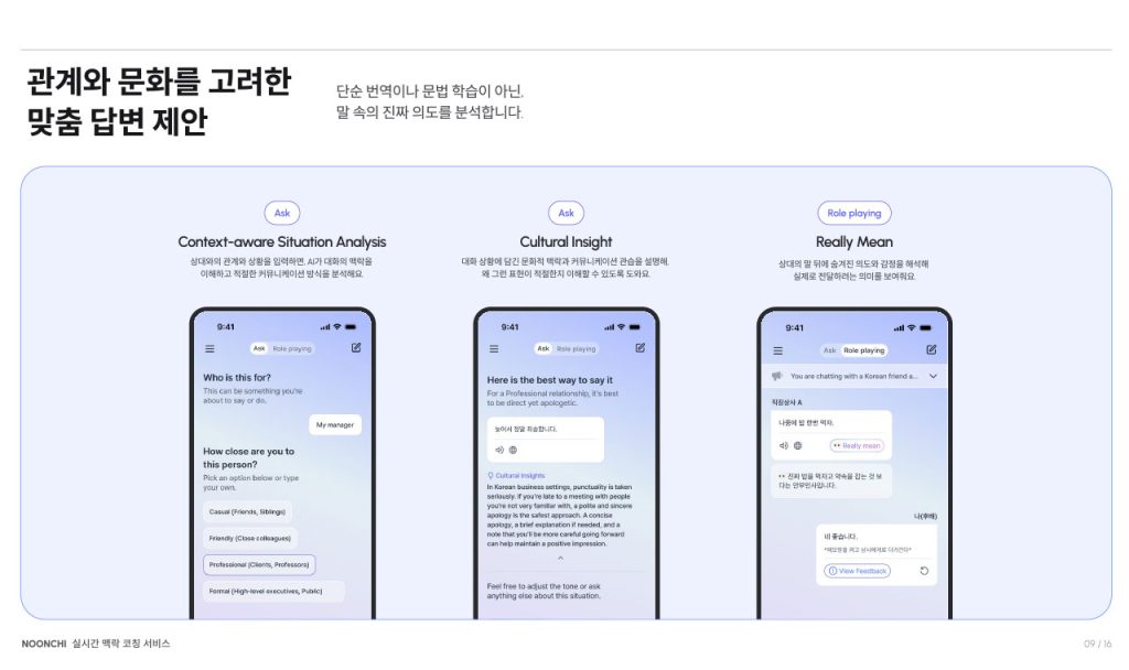 Context awareness feature of Noonchi AI. | noonchi.ai