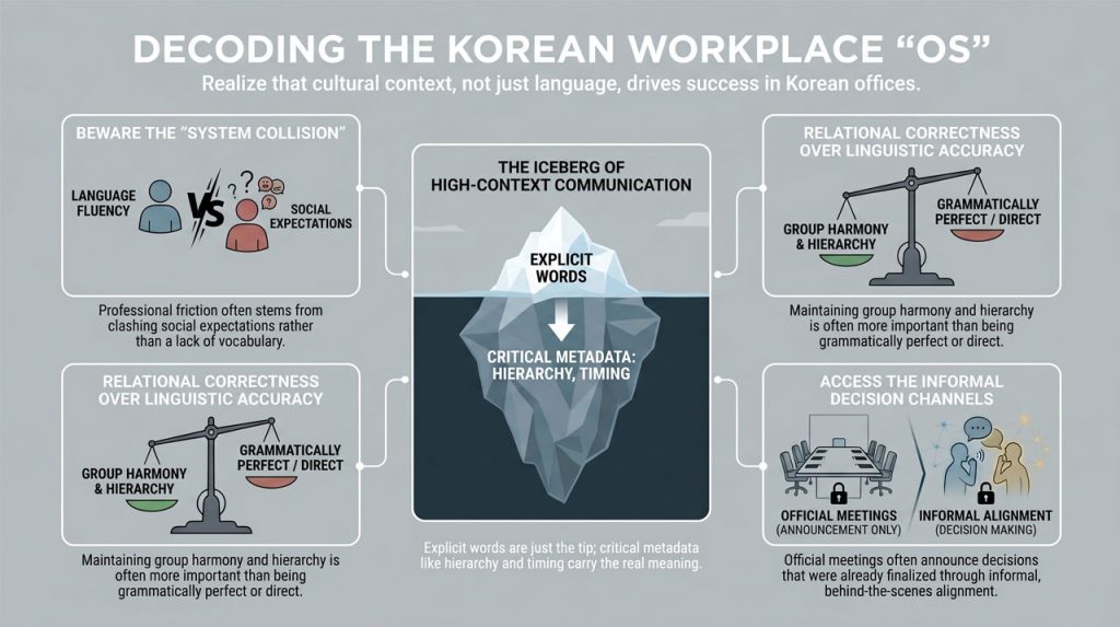 Understanding the gap between foreign and local talents in Korea. | AI infographic