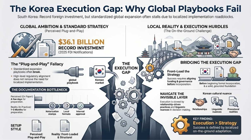 AI infographic on Korea execution gap