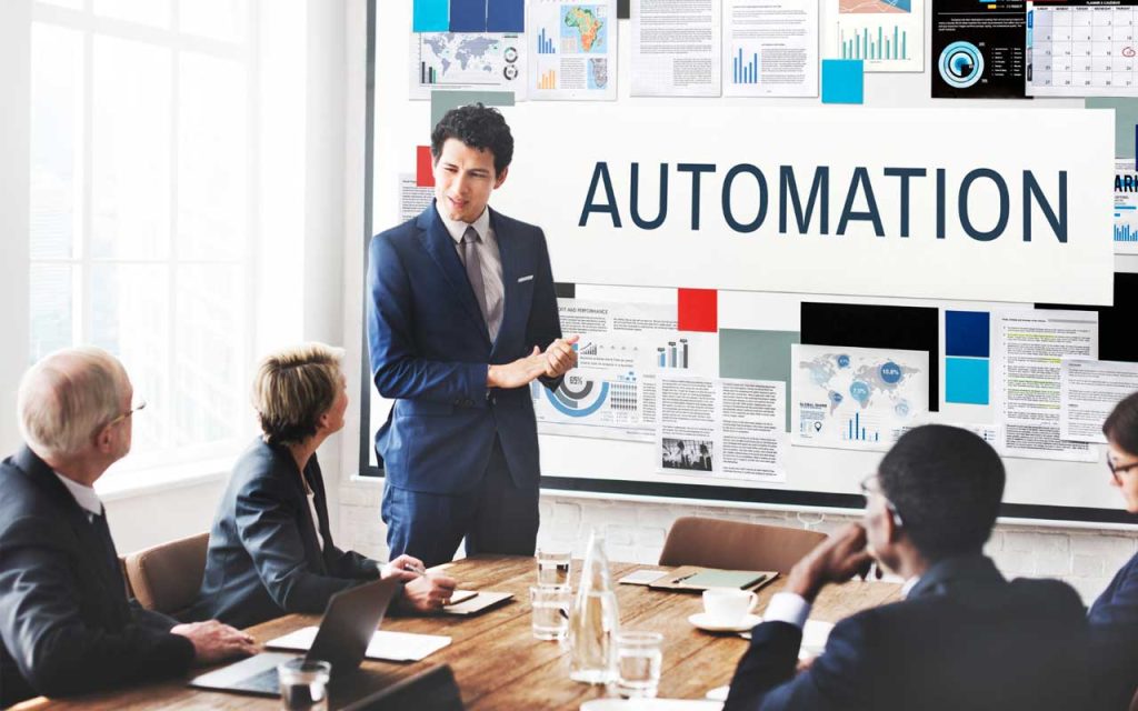 Illustration of AI automation push in business. | Magnific