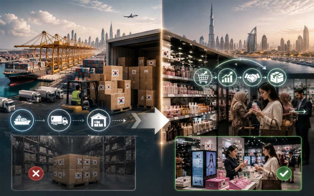 AI illustration of GCC retail market.