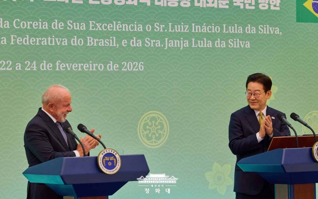 President Luiz Inácio Lula da Silva and President Lee Jae-myung during state visit to Seoul. | Blue House Photo