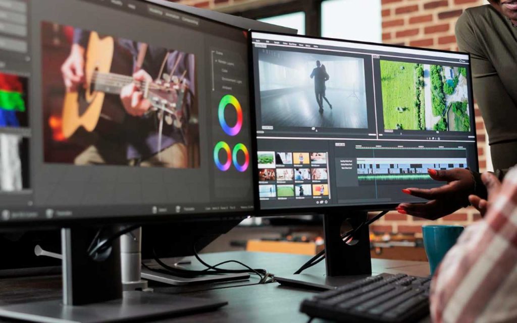 Illustration of a creative designer working on a project. | Stock Photos