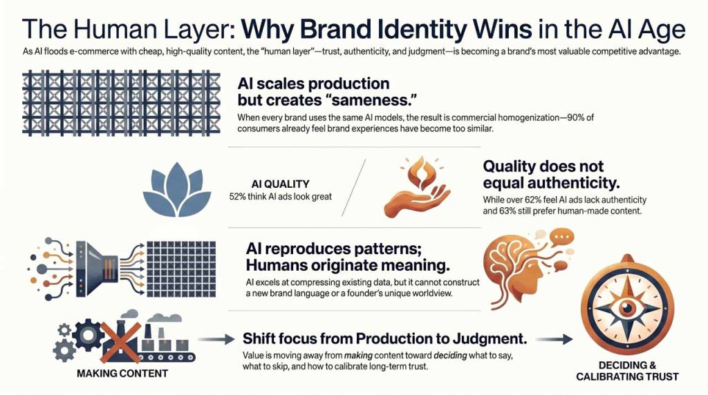 Understanding brand identity in AI age. | AI infographic.