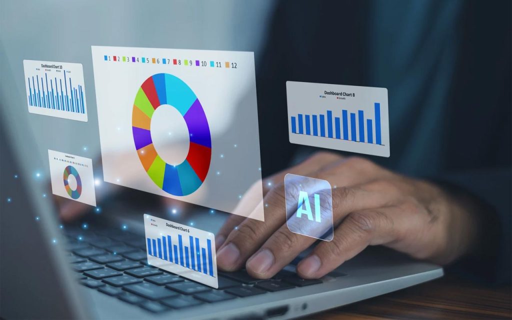 Illustration of enterprise AI adoption. | Stock Photos