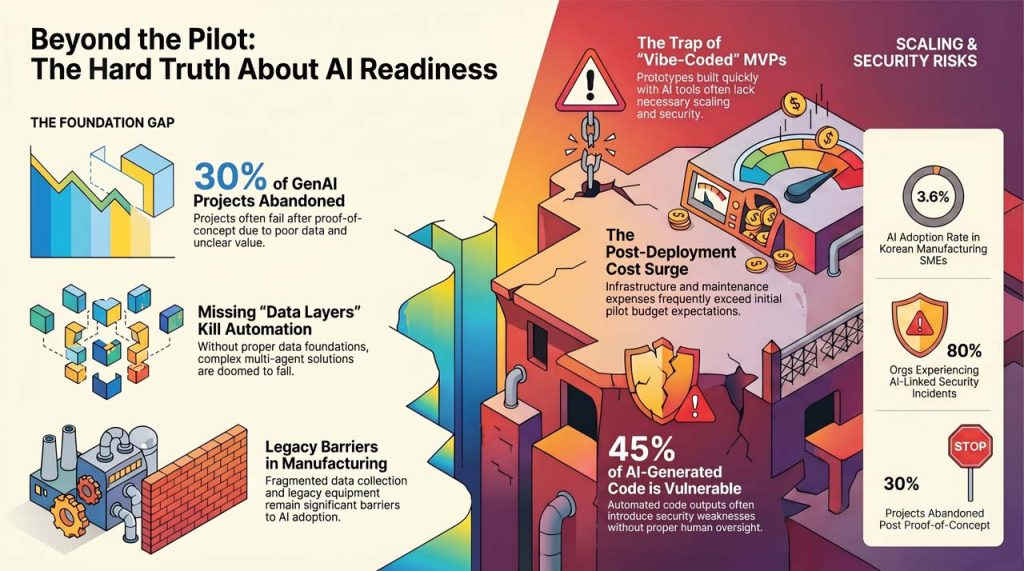 Lessons on AI readiness. | AI infographic