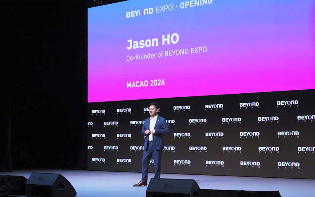 Jason Ho speaking at BEYOND Expo 2026 opening ceremony. | Source: BEYOND Expo