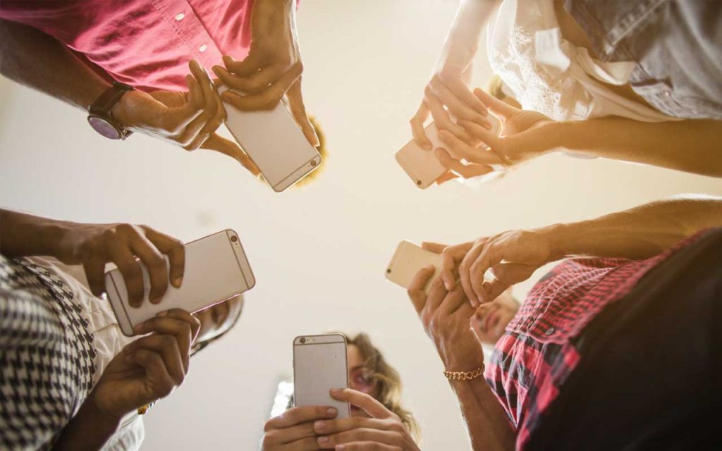 Illustration of digital audience. | Stock Photos