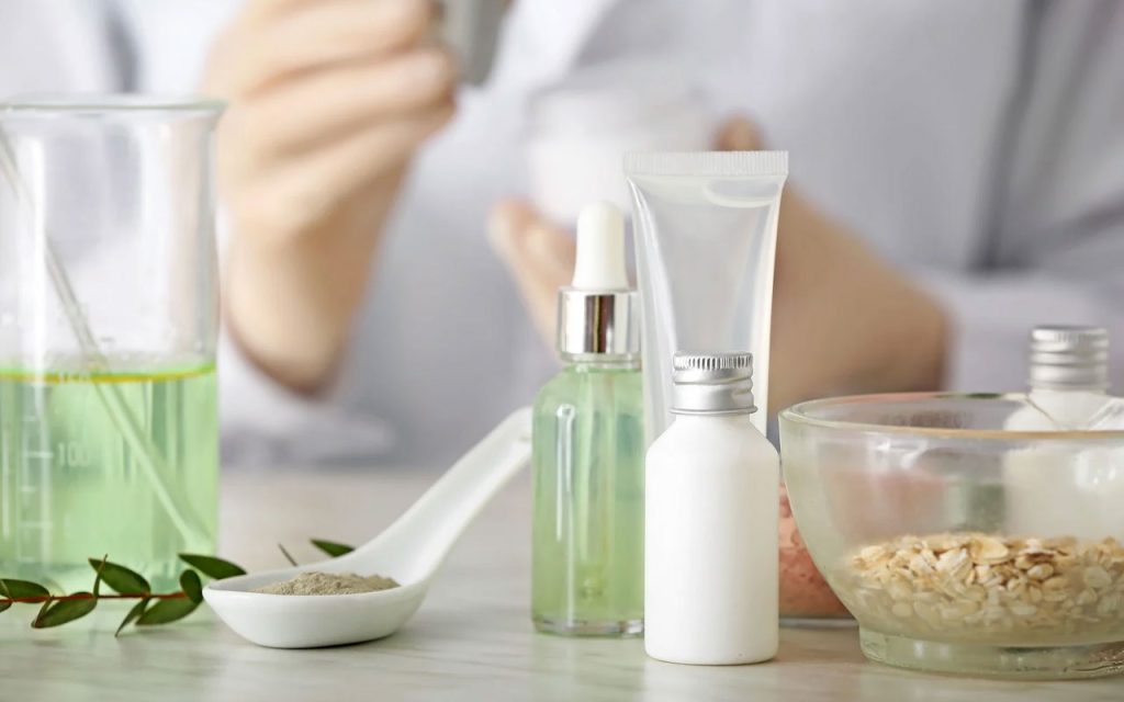 Illustration of beauty product ingredients. | Stock Photos