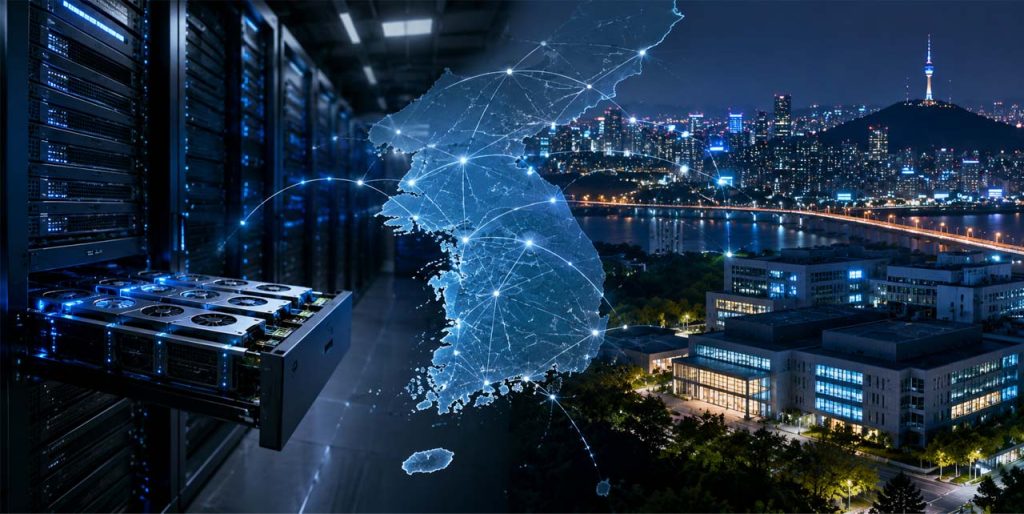 AI illustration of infrastructure competitiveness in Korea.