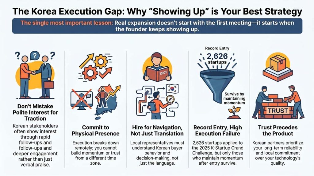 Understanding Korean market execution. | AI infographic