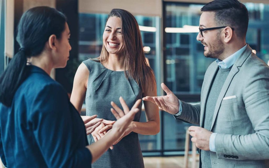 Illustration of corporate networking. | Stock Photos