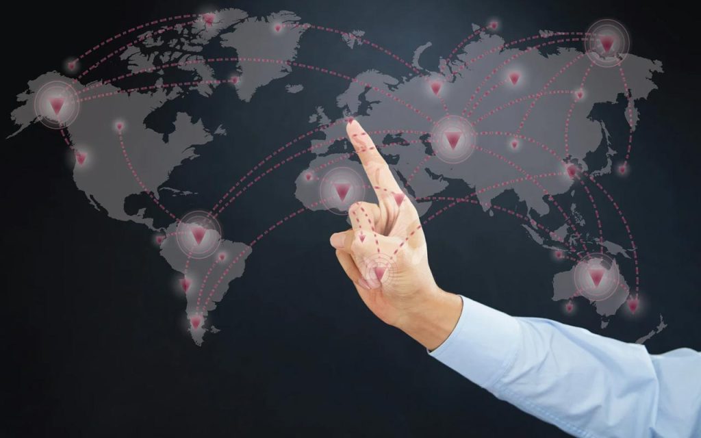 Illustration of global expansion strategy. | Stock Photos