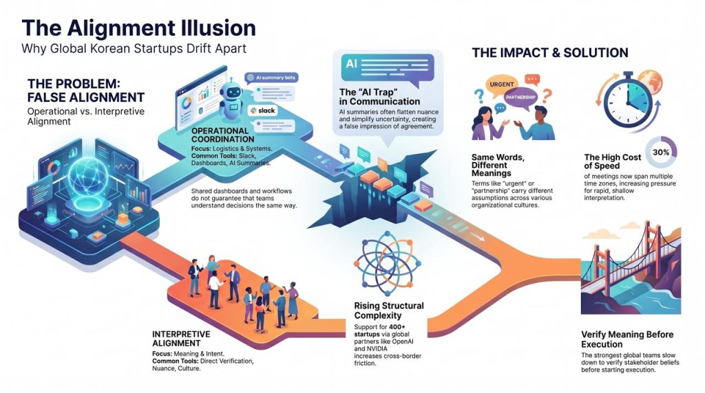 The alignment illusion. | AI infographic