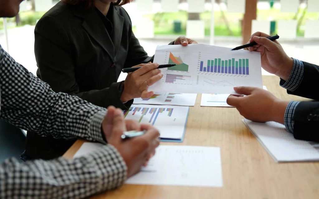 Illustration of business meeting. | Stock Photos