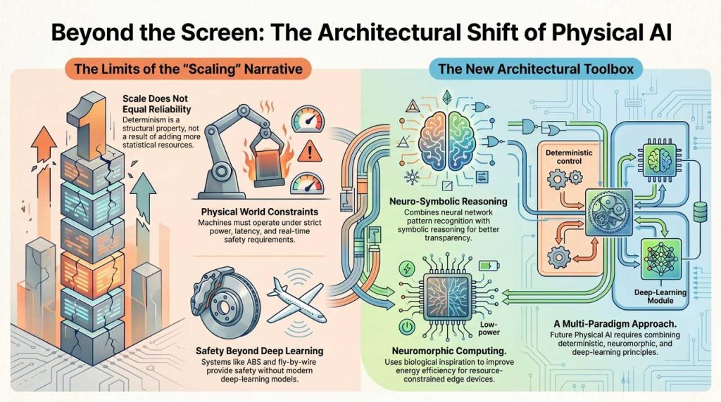 Architectural changes in physical AI. | AI infographic