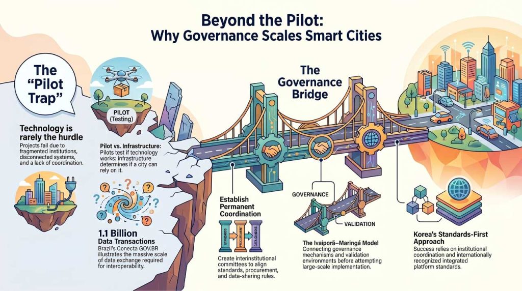 Insights on governance in smart cities. | AI infographic