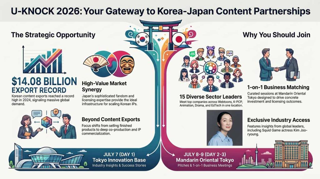U-KNOCK 2026 in Japan Summit - why you should join. | AI infographic