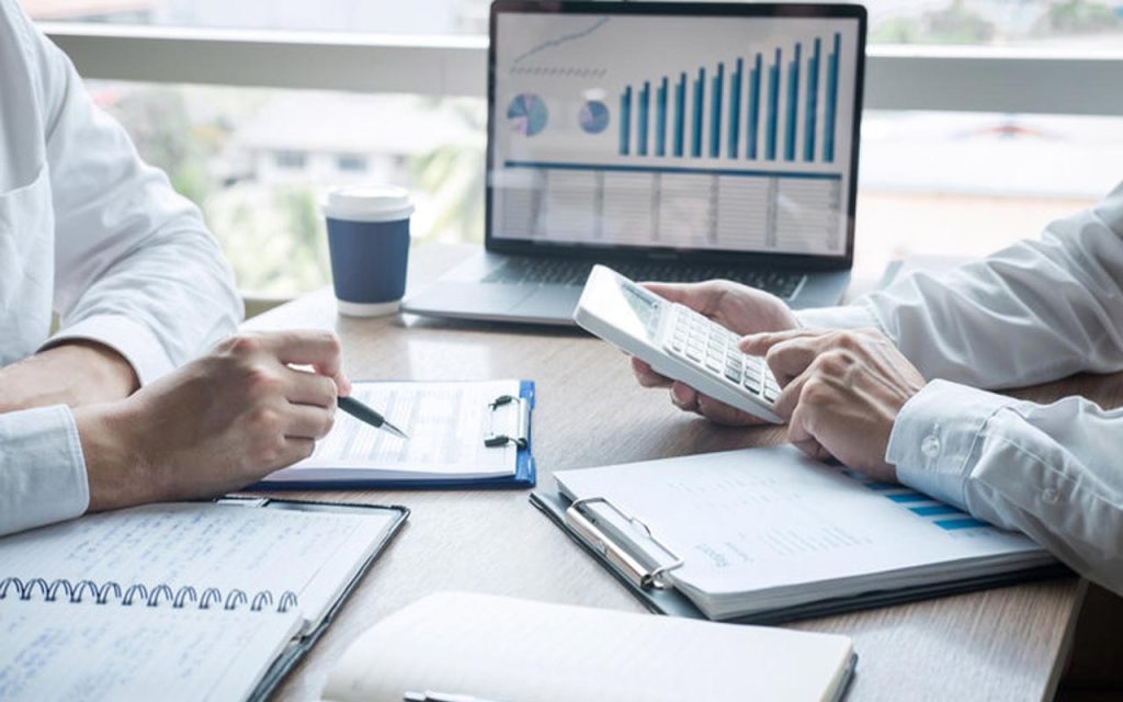 Illustration of business discussion. | Stock Photos