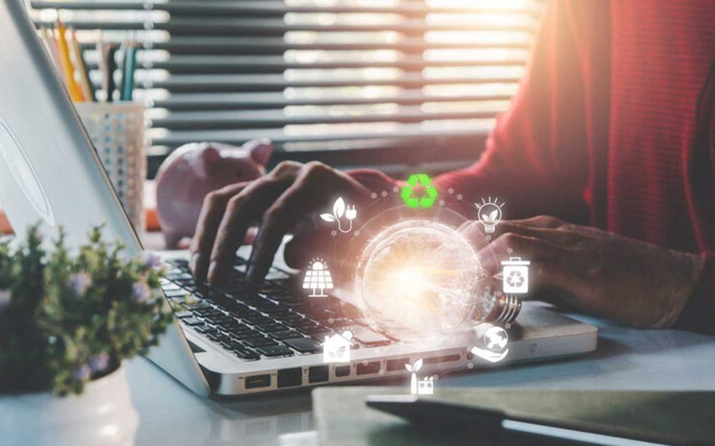 Illustration of data sustainability. | Stock Photos