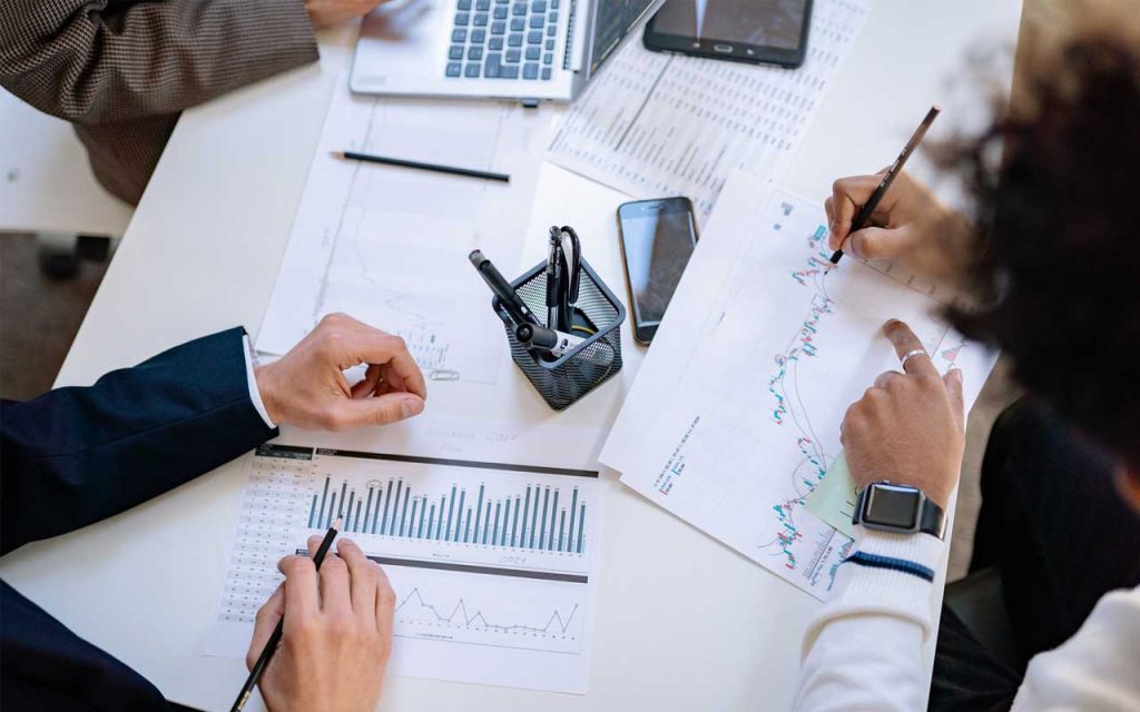 Illustration of a startup team planning for execution. | Stock Photos