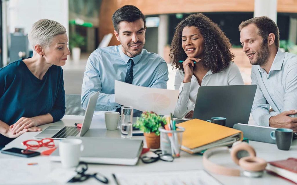 Illustration of founders building the groundwork. | Stock Photos