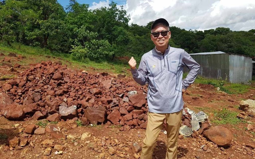 Steve Jung, President of the Korea Mineral Resource Industry Association posing at Ethiopia Chrome Mine. | LinkedIn