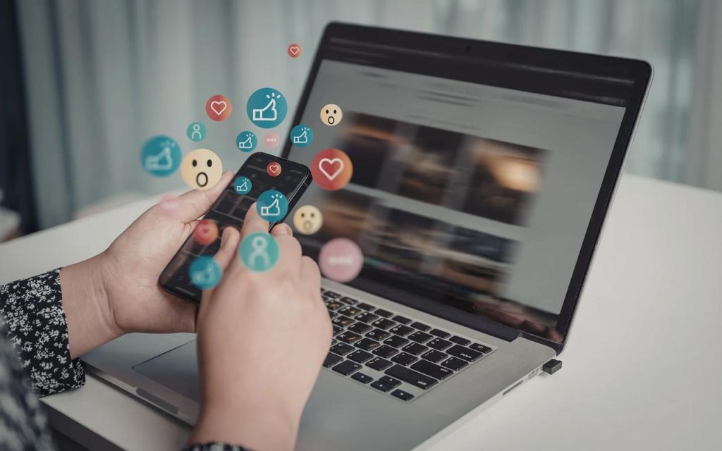 Illustration of content discovery. | Stock Photos