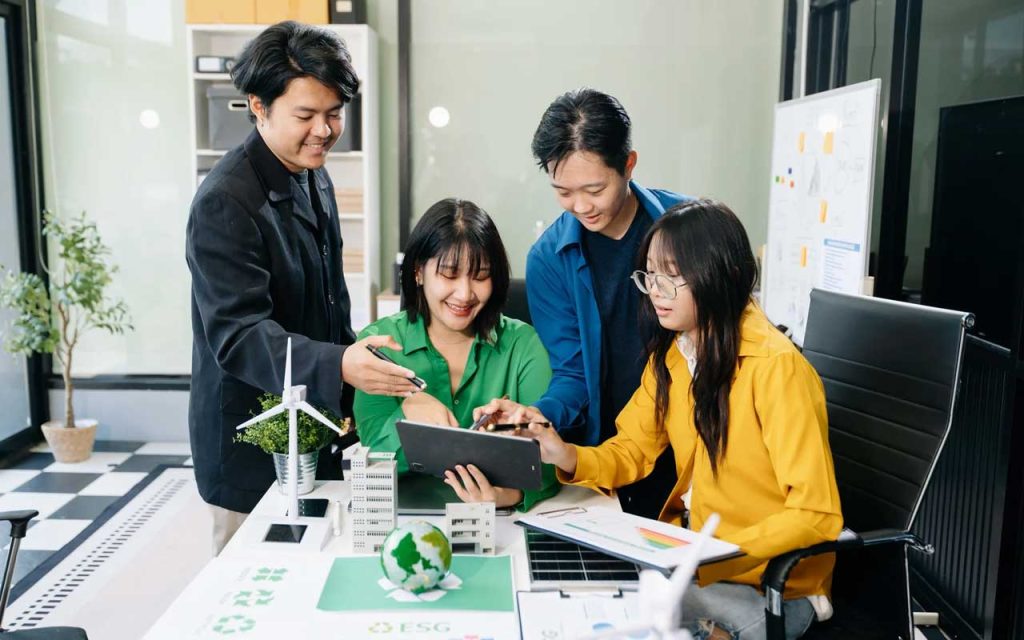 Illustration of founders connection. | Stock Photos