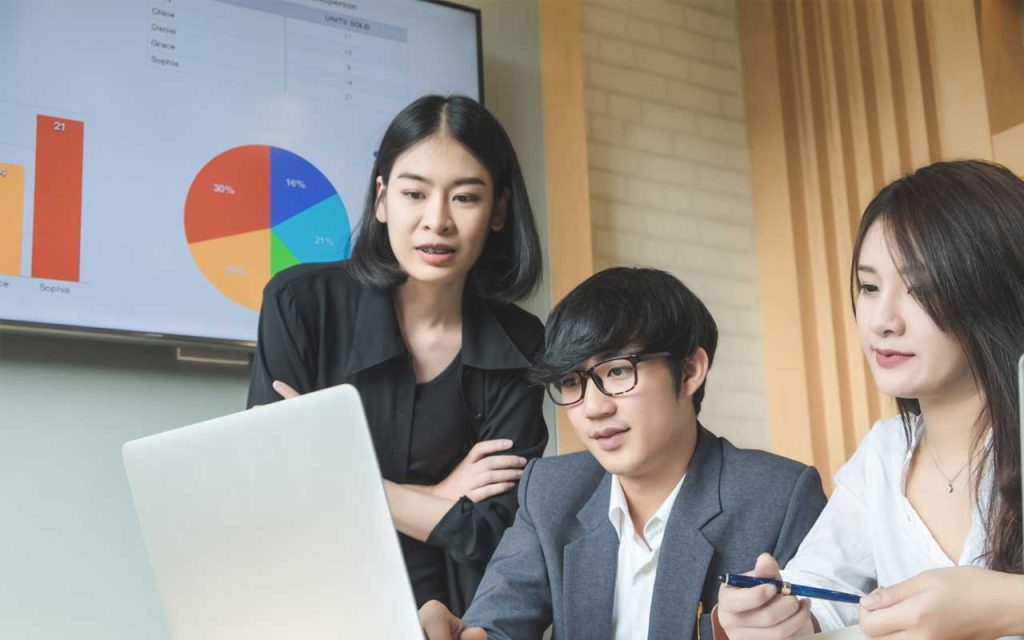 Illustration of mentoring future startup founders. | Stock Photos
