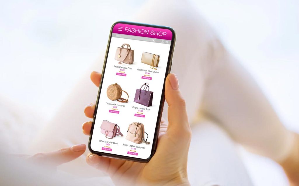 Illustration of digital e-commerce platform. | Stock Photos