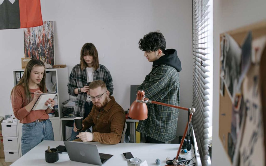 Illustration of planning a new IP-based project. | Stock Photos