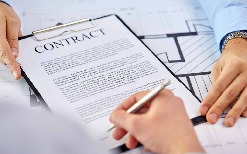 Illustration of contracts. | Stock Photos