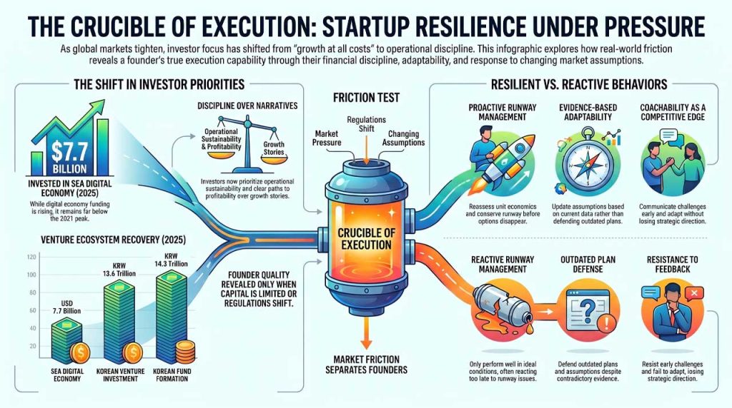 Startup resilience. | AI infographic